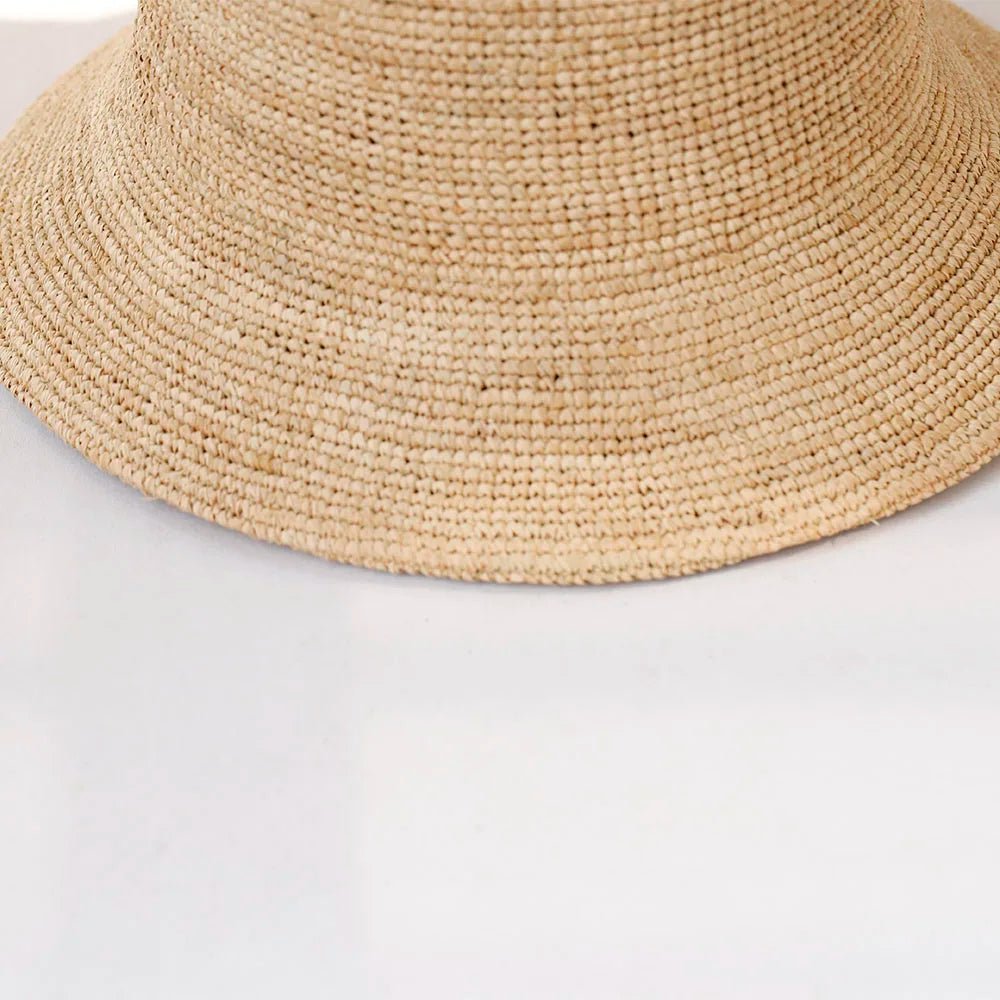 SOERA Ariel Raffia Bucket Hat - Accessories - Light Brown 56-58 cm