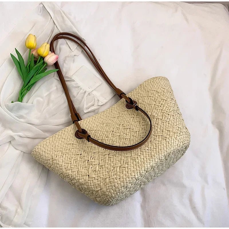 SOERA Margot Woven Summer Tote - Bag - Cream Large