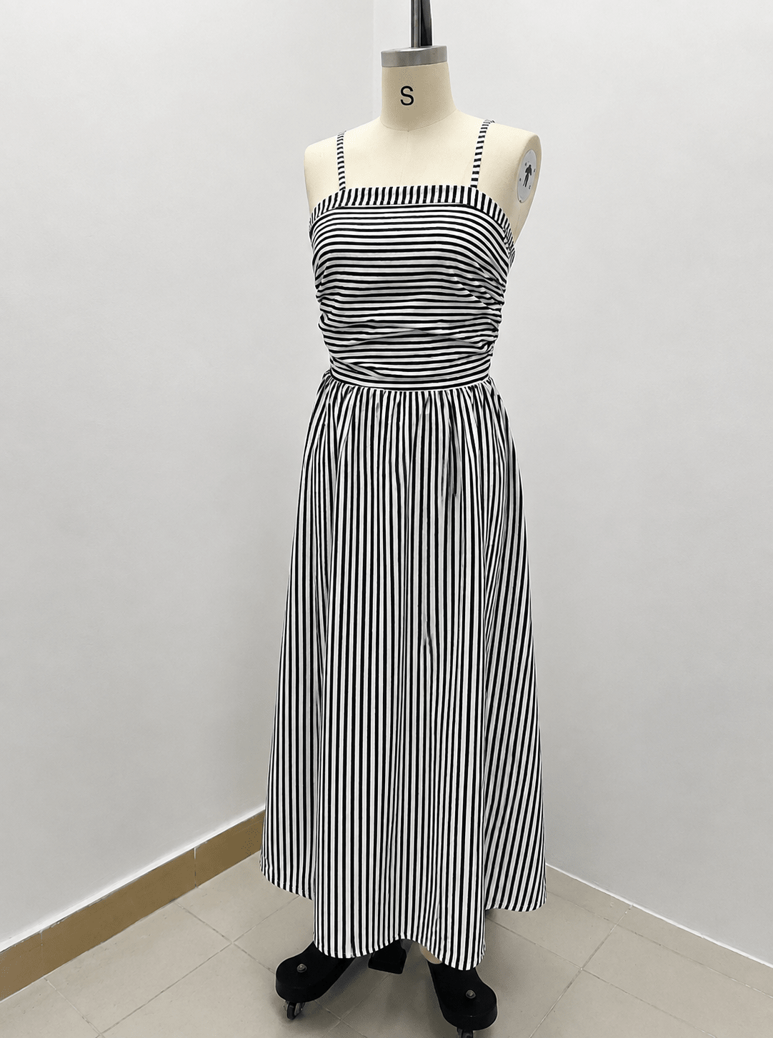 SOERA Airlin Striped Ruched Cami Maxi Dress - Dress - SOERA-102787-MAR-XL-20195 XL