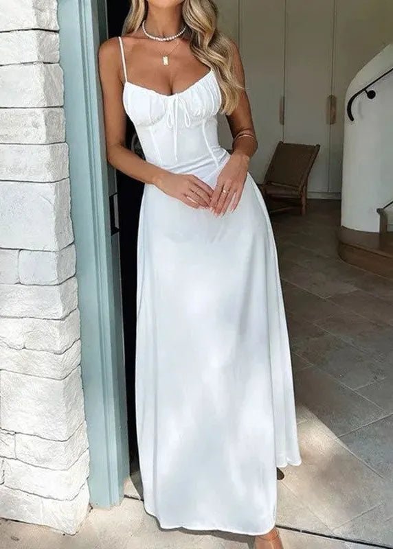 SOERA Bianca Corset Bodice Maxi Dress - Dress - White M