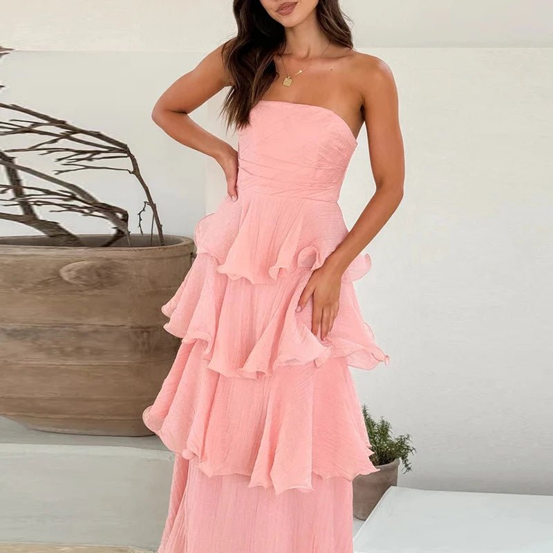 SOERA Miranda Strapless Ruffled Layer Dress - Dress - XS