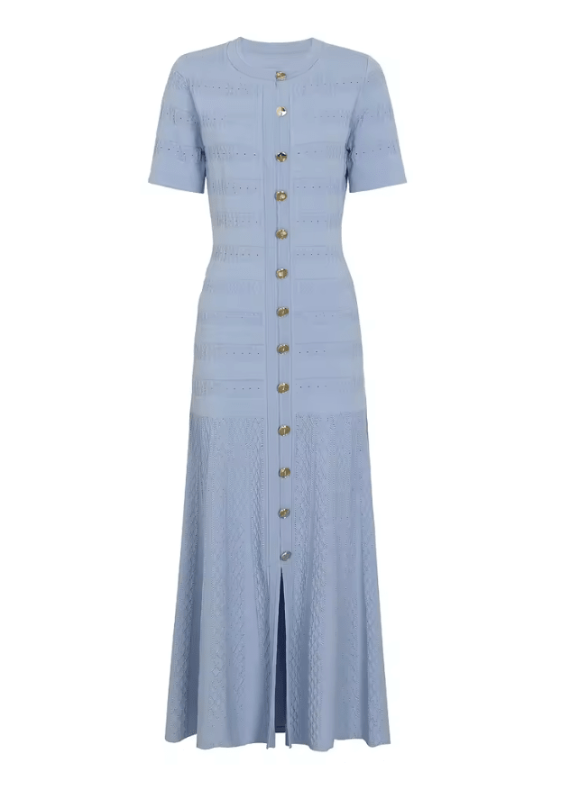 SOERA Quinn Ribbed Knit Midi Dress - Dress - Green XS