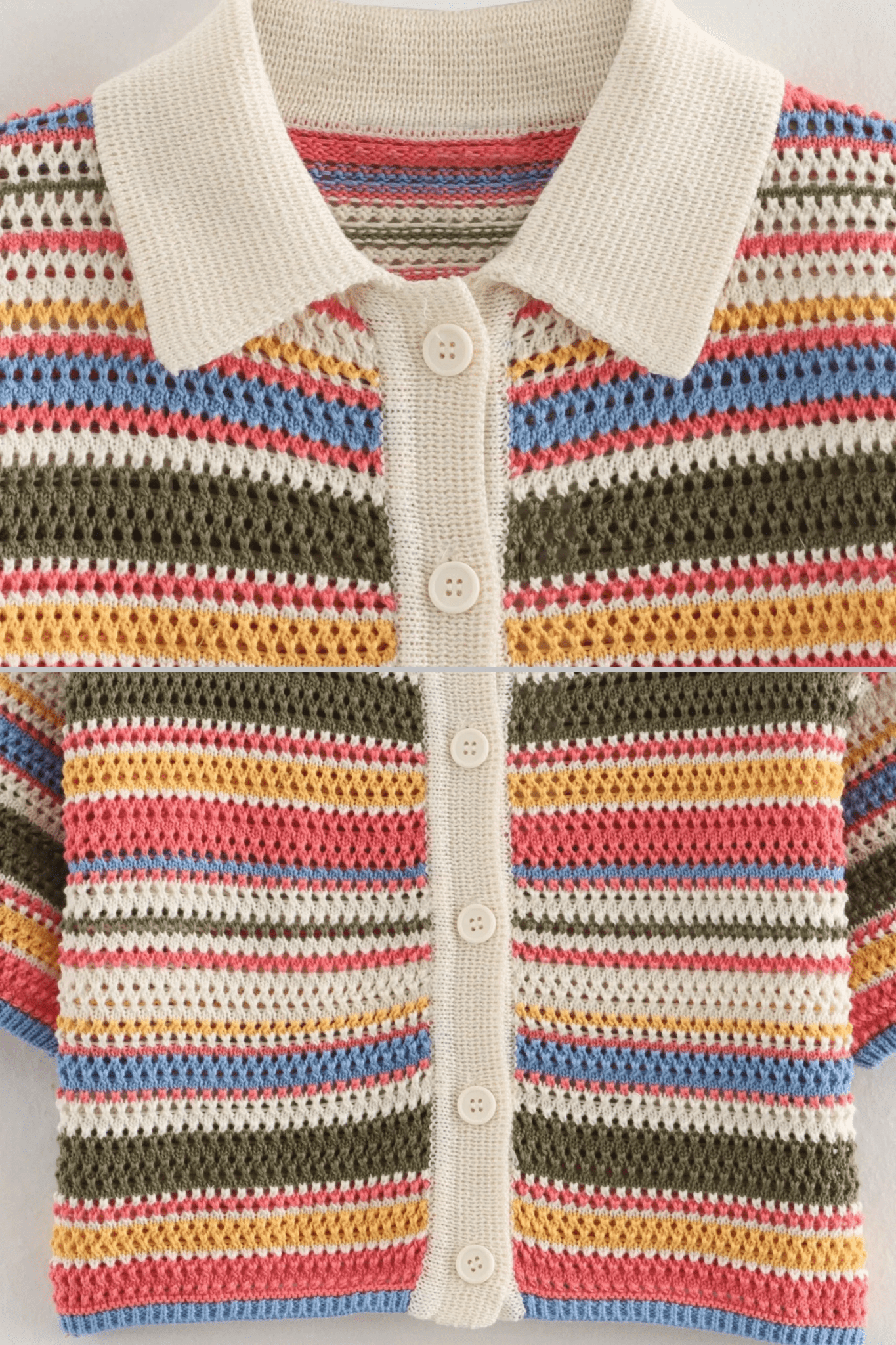 SOERA Sophie Striped Crochet Co-ord Set - Dress - SOERA-995651-TWI-M-24611 Twilight M