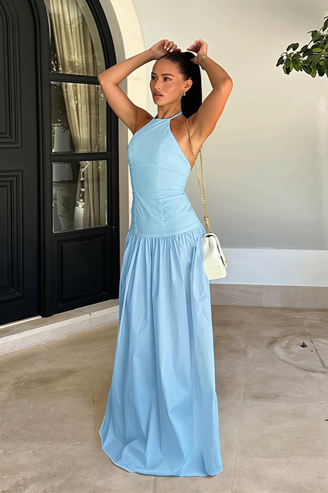 SOERA Stella Backless Bodycon Maxi Dress - Dress - L