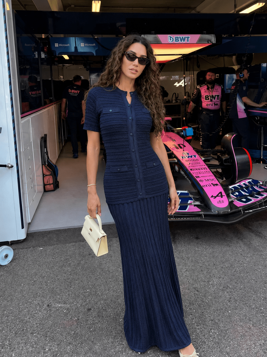SOERA Beatrice Ribbed Knit Maxi Dress - Dresses - SOERA-158403-NAV-XS-36291 Navy Blue XS