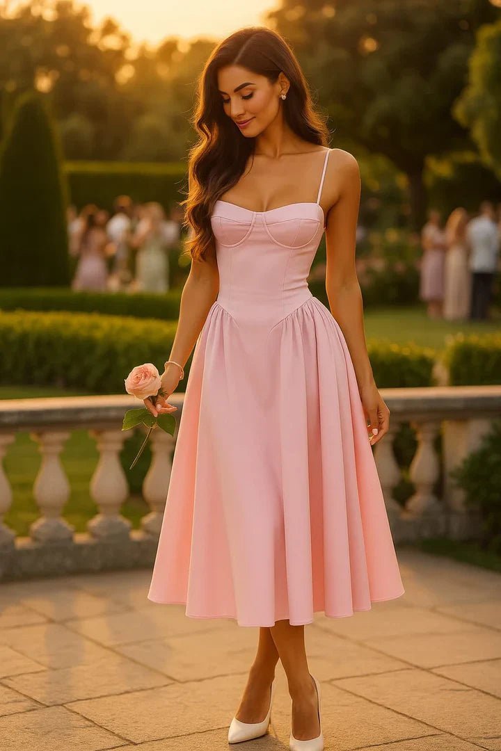 SOERA Isabelle Midi Wedding Guest Dress - Dresses - Pink S