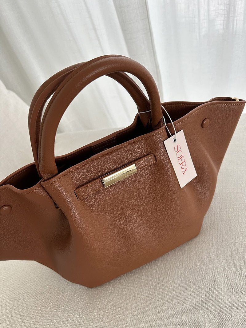 SOERA Melanie Vegan Leather Bag - Handbags - Soera-Melanie-leather-bag/lightbrown Light Brown