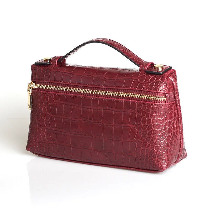 SOERA Minerva Crocodile Pattern Clutch Bag - Handbags - Pink