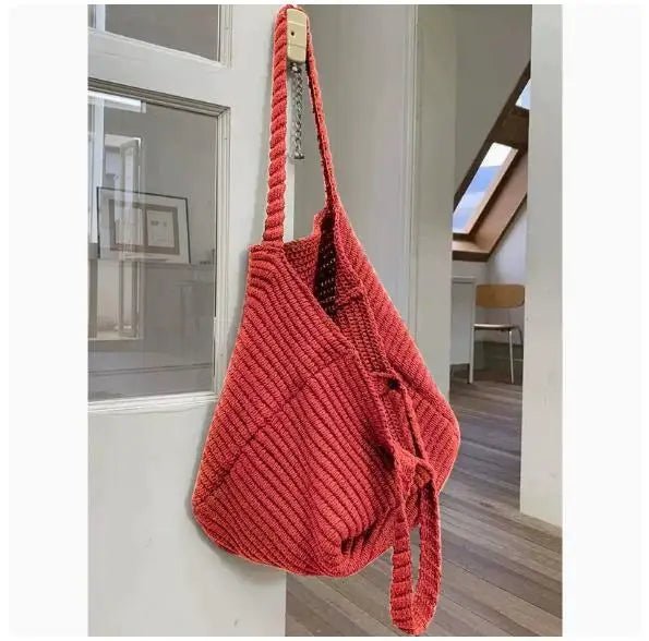 SOERA Morgan Soft Knitted Crossbody Bag - Handbags - Red