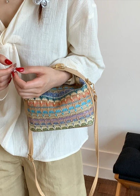 SOERA Raphaela Woven Raffia Sling Bag - Handbags - 1005009607229453-;aq1774869390937316705 Light Blue