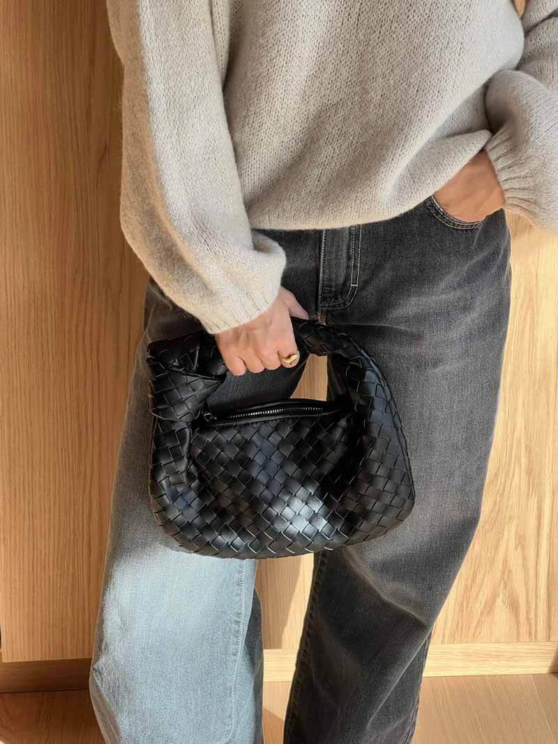 SOERA Woven bag mini - Handbags - DBAD2-QK389001 black
