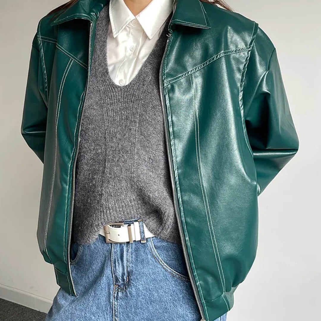 SOERA Brooke Zip-Up Bomber Jacket - Jackets - SOERA-466691-DEF-OS-74819 Green S