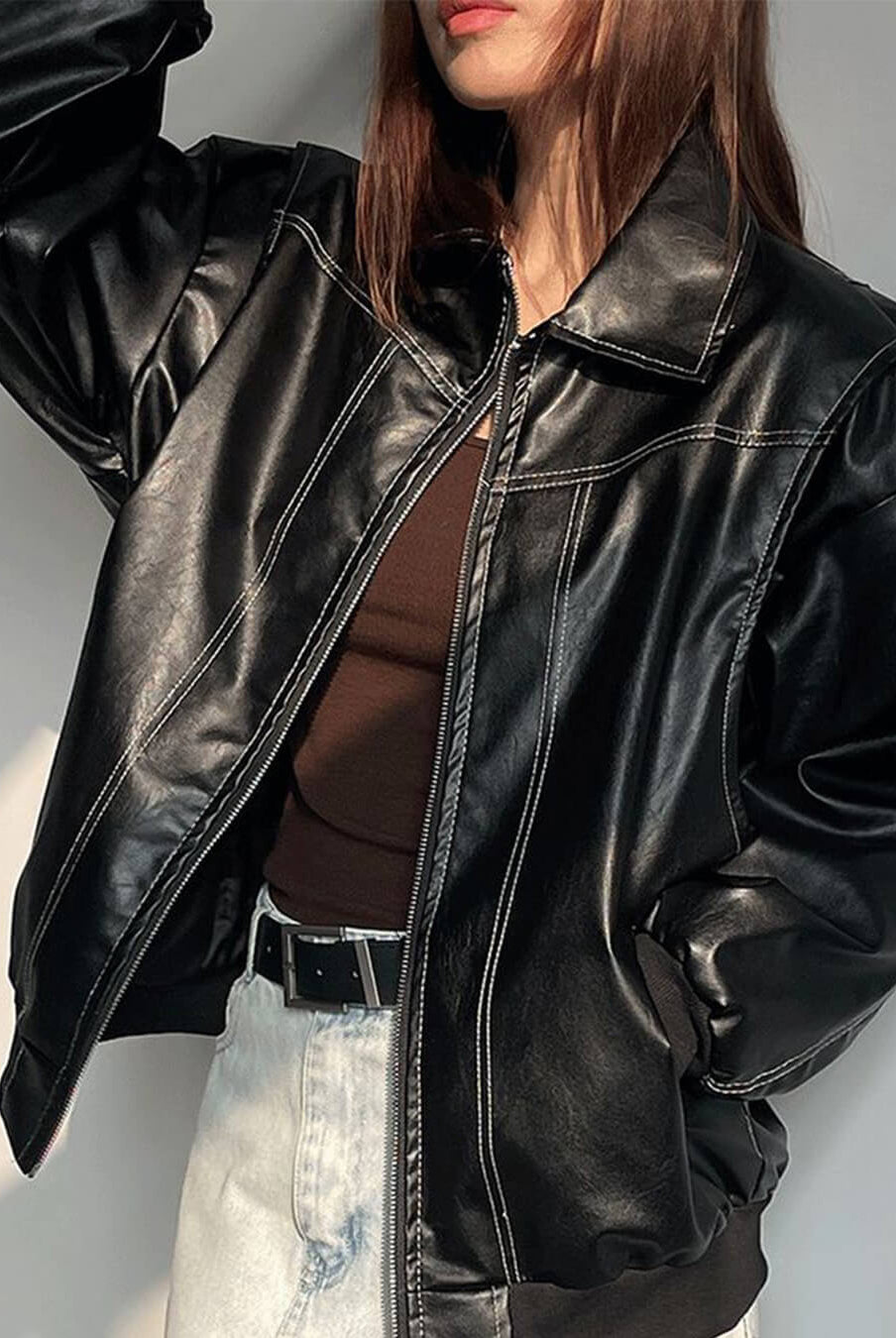 SOERA Brooke Zip-Up Bomber Jacket - Jackets - SOERA-466691-DEF-OS-74825 Black S