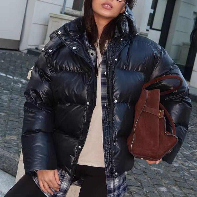 SOERA Judy Crop Puffer Jacket - Jackets - Black S