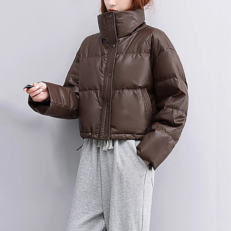 SOERA Mira Puffer Jacket - Jackets - 3256807623832358-;sI1763625119666942051 Coffee S