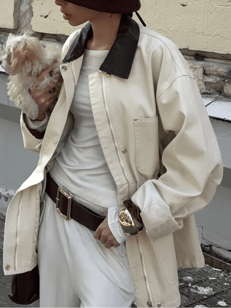 SOERA Therese Drawstring Oversized Jacket - Jackets - 1005009730915526-;GY1772722482333389401 M