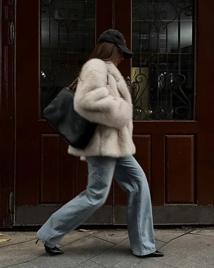 SOERA Tilda Faux Fur Coat - Jackets - PU1764442362182298152 Brown M