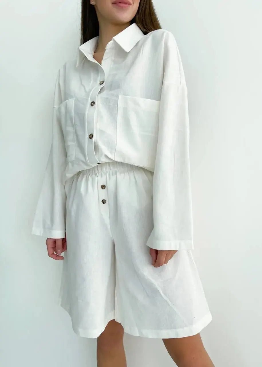 SOERA Beatrice Relaxed Linen Co-Ord Set - Matching Sets - Brown M