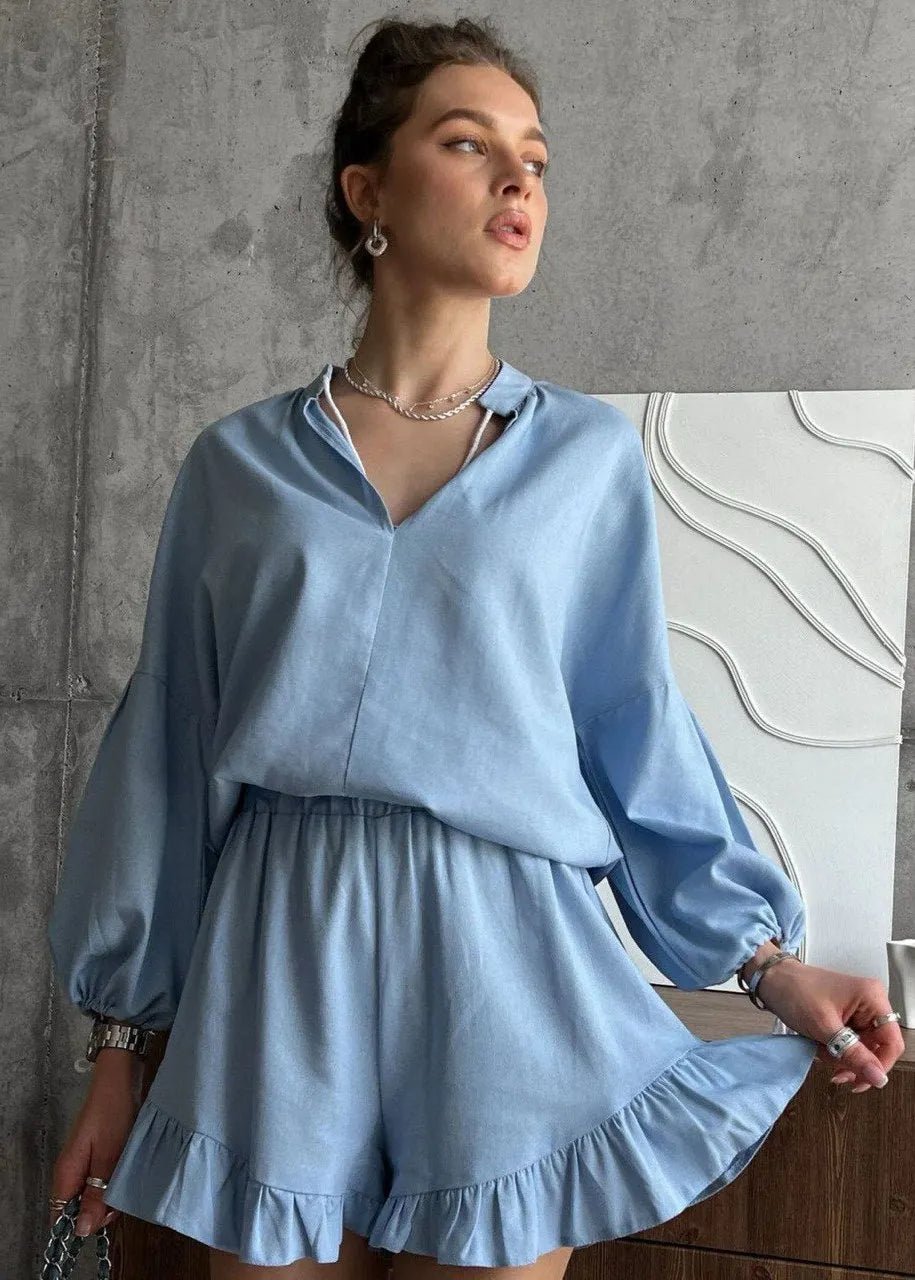 SOERA Celeste Azure Lounge Set - Matching Sets - Blue M