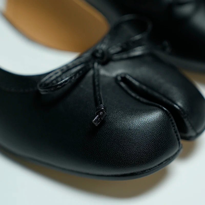 SOERA Beatrice Split - Toe Ballet Mary Jane Heels - Shoes - Black 38