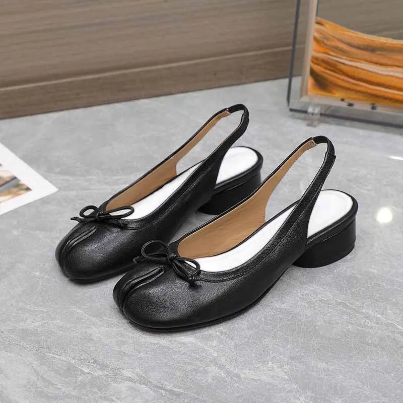 SOERA Beatrice Split - Toe Ballet Mary Jane Heels - Shoes - Black 39