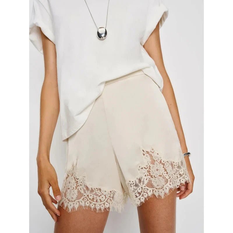 SOERA Fiora Satin Shorts - Shorts - Brown L