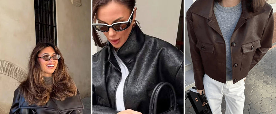 The Leather-Look Jacket: Five September Formulas