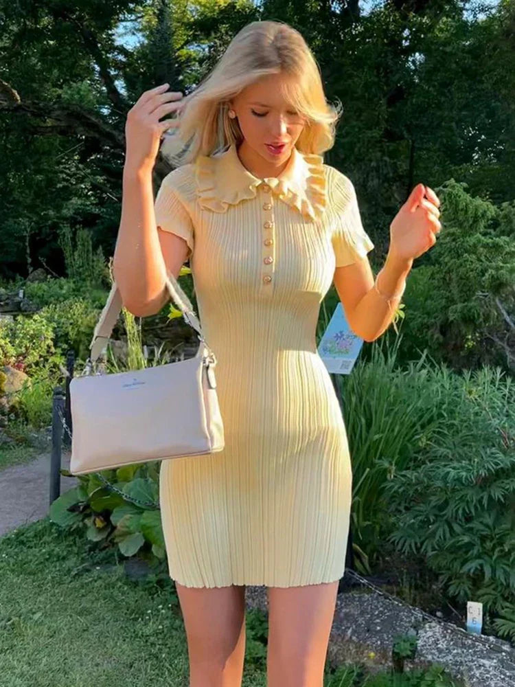 Iris Ruffle Mini Dress