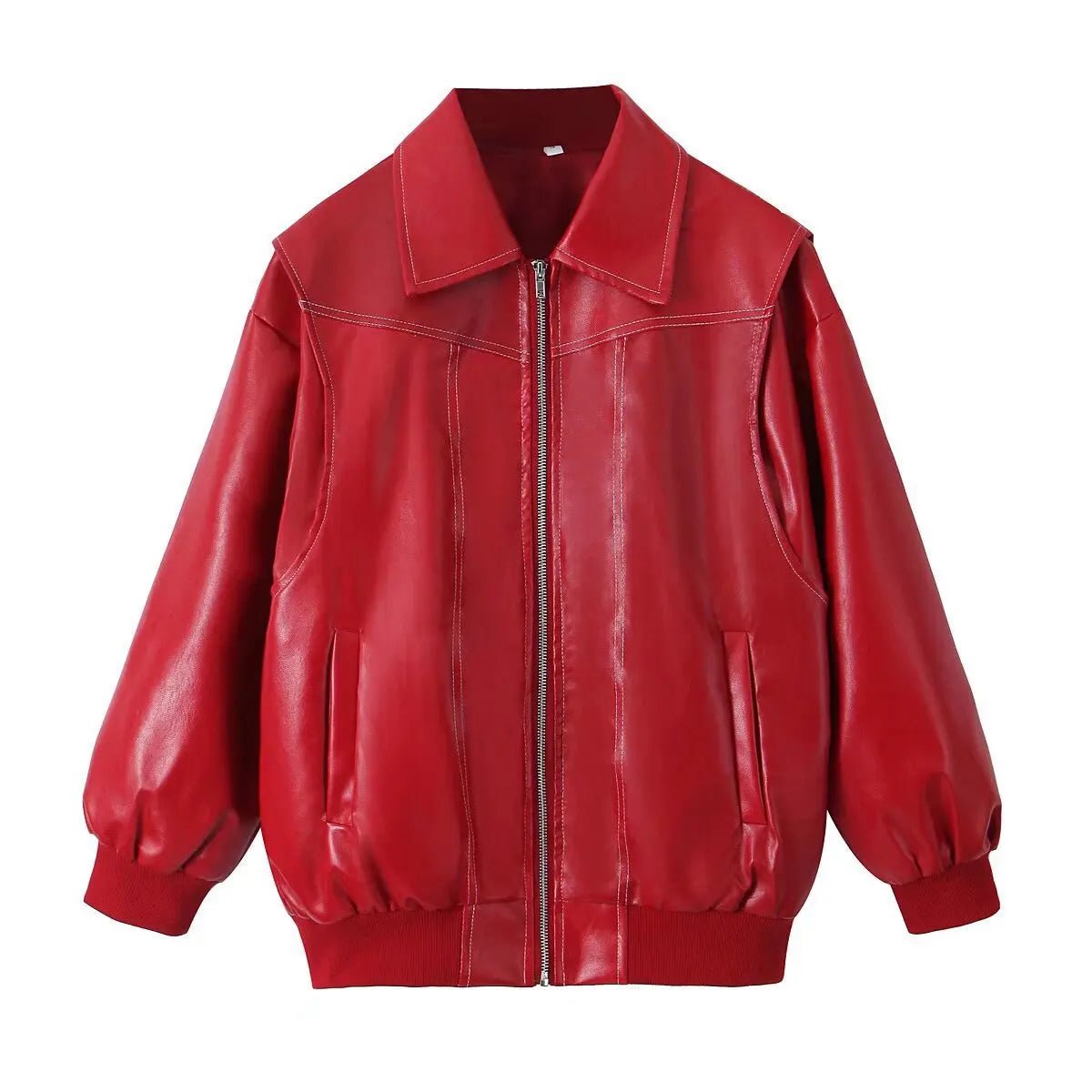 SOERA Brooke Zip-Up Bomber Jacket - Jackets - SOERA-466691-DEF-OS-74822 Red S