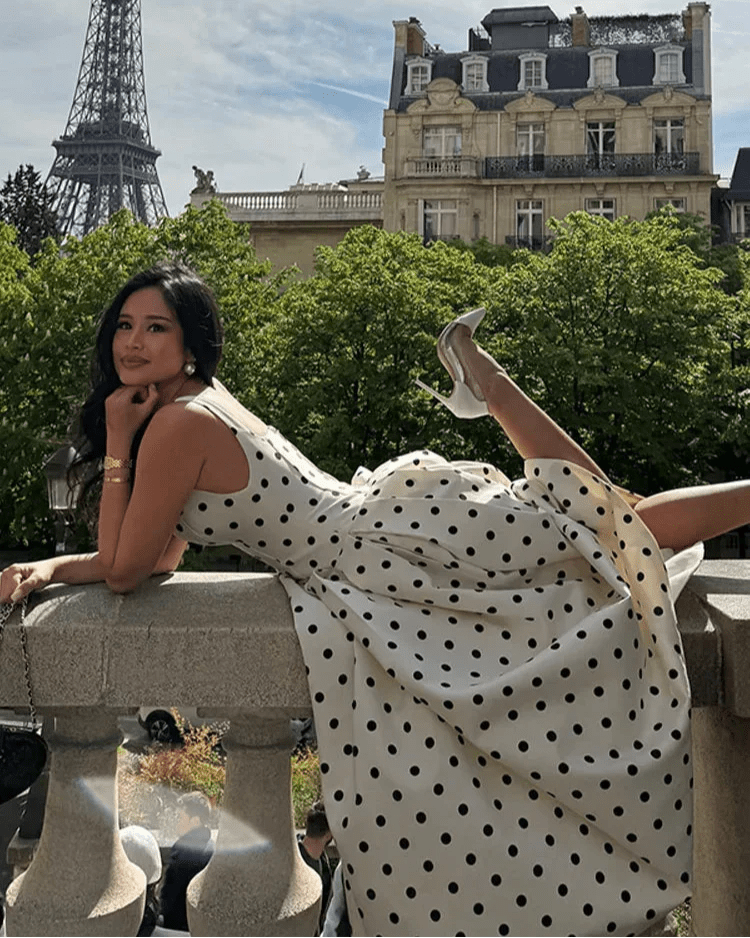 SOERA Jasmine Polka Dot Midi Dress - Dress - SOERA-054083-WHI-L-75683 L