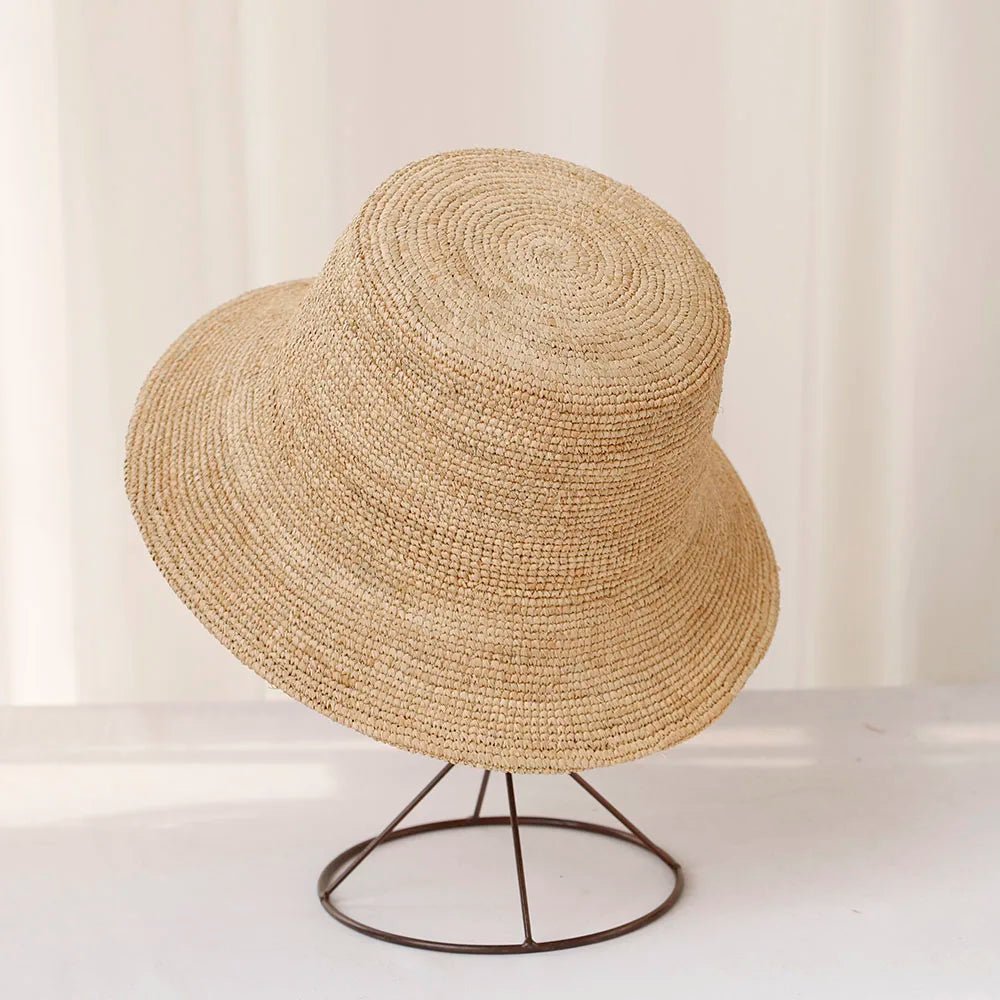 SOERA Ariel Raffia Bucket Hat - Accessories -  Light Brown 56 - 58 cm