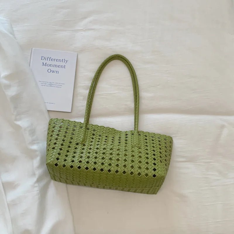 SOERA Stella Woven Shoulder Bag - Bag - SOERA-045315-GRE-OS-57603 Green