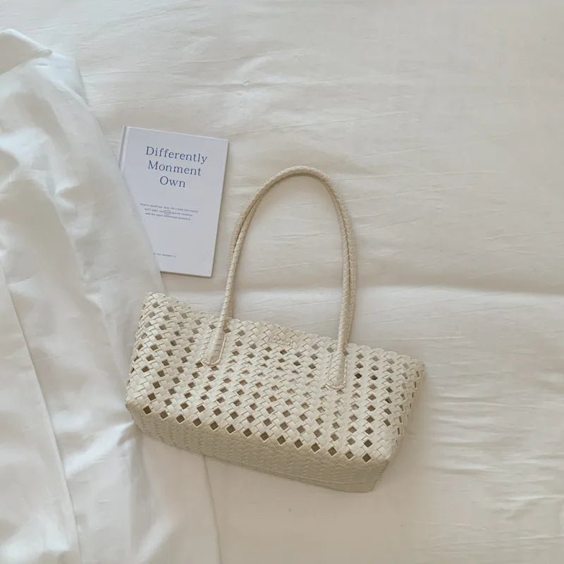 SOERA Stella Woven Shoulder Bag - Bag - SOERA-045315-WHI-OS-90371 White