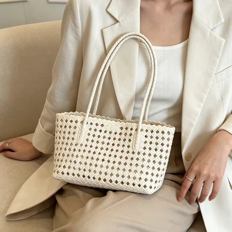 SOERA Stella Woven Shoulder Bag - Bag - SOERA-045315-WHI-OS-90371 White