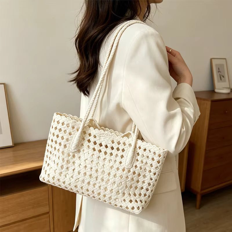 SOERA Stella Woven Shoulder Bag - Bag - SOERA-045315-WHI-OS-90371 White