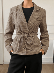 Teresa pied-de-poule geruite blazer