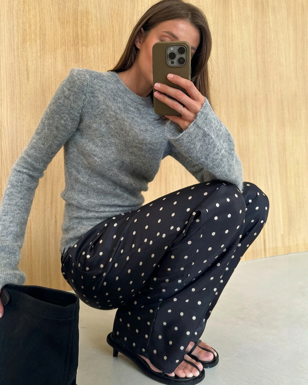 SOERA Adela Polka Dot Satin Pants - Bottoms - Ge1770383550817079310 M