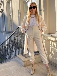 Sofia Hoge Taille Pantalon