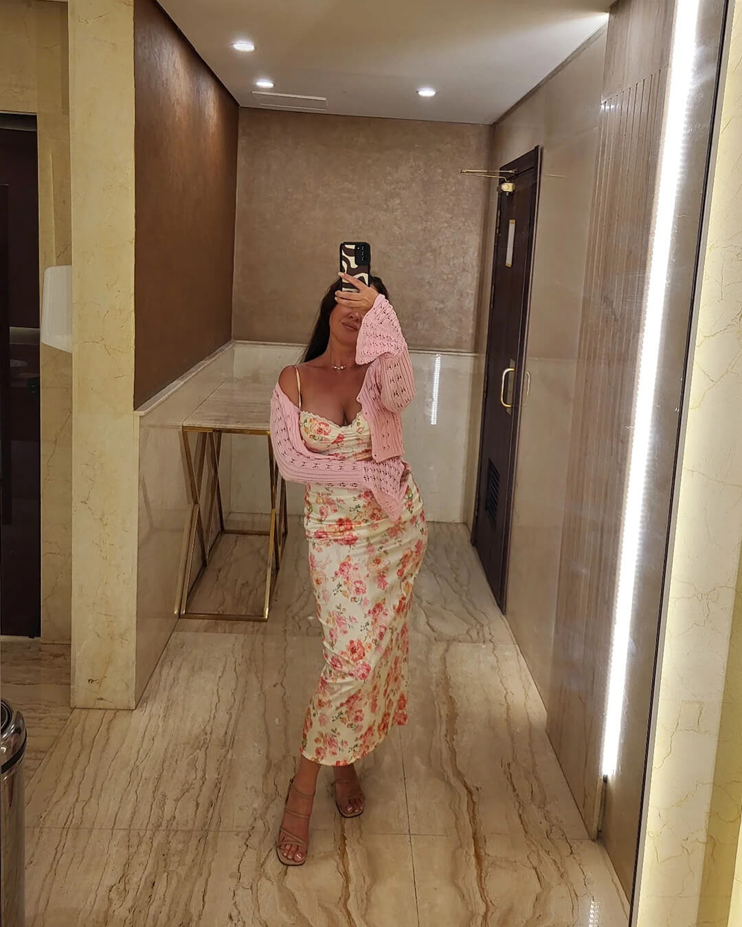 SOERA Ivana Hollow Out Knitted Cardigan - Cardigans - nZ1771188465070850579 Pink M