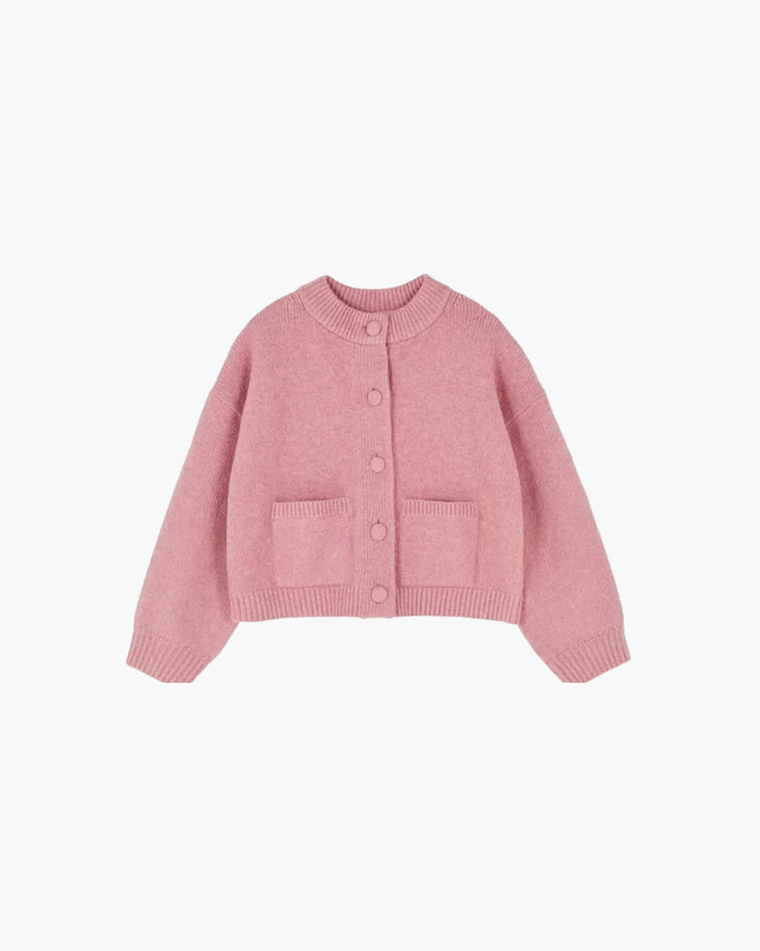 SOERA Nessa Thick Knitted Cardigan - Cardigans - tC1760504685428970873 Pink S