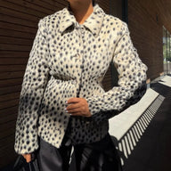Carmen Luipaard Faux Fur Jas & Rok Set