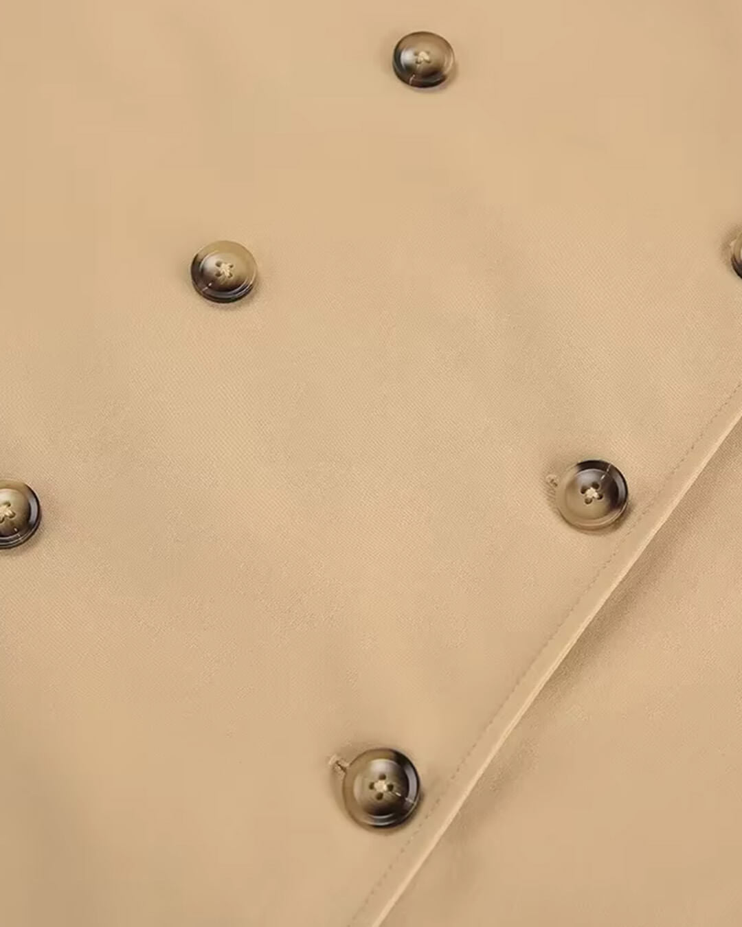 SOERA Melissa Classic Double Breasted Trench Coat - Coat - SOERA-332035-KHA-S-57859 Beige S