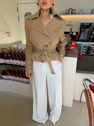 Melissa Veter-Cropped Trenchcoat