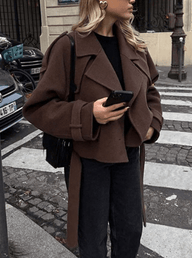 Sarah High Collared Coat