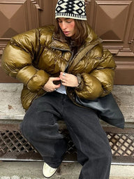 Veste matelassée brillante Olivia