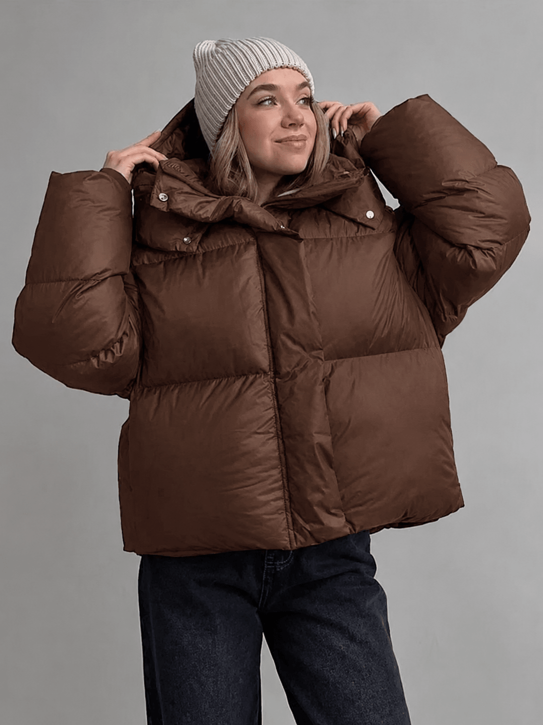SOERA Rosalie Puffer Jacket - Coats & Jackets -  Brown M