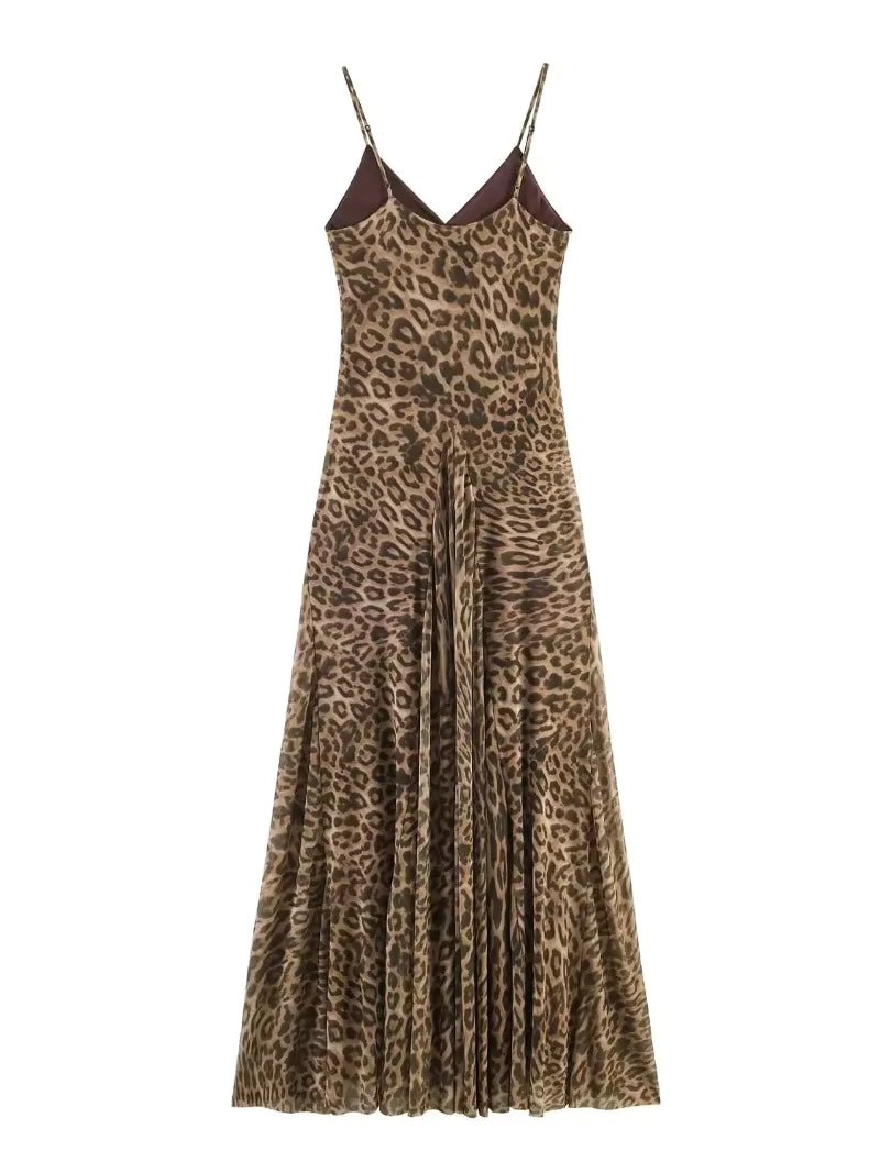 SOERA Hannah Leopard Print Sling Maxi Dress - Dress - SOERA-210307-DEF-OS-58692 M