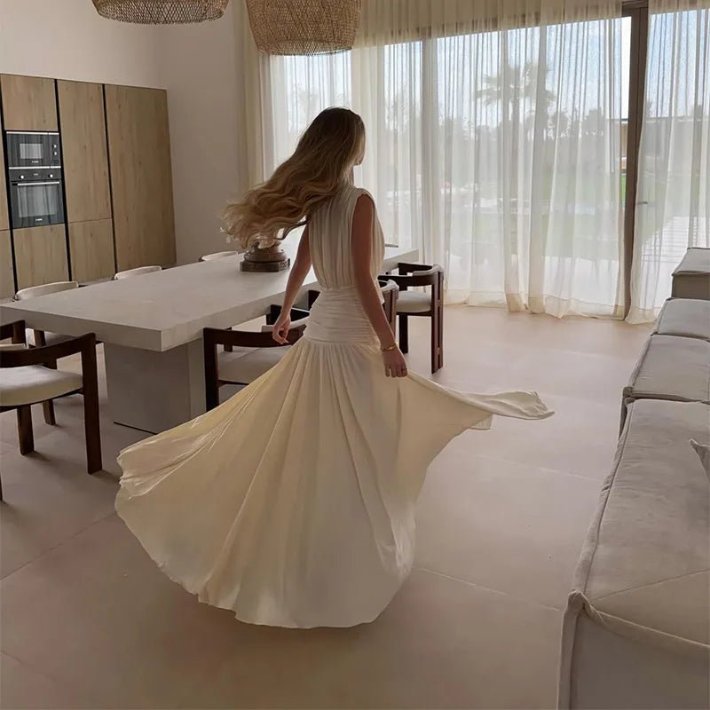 SOERA Isabella Draped V - Neck Maxi Dress - Dress -  M
