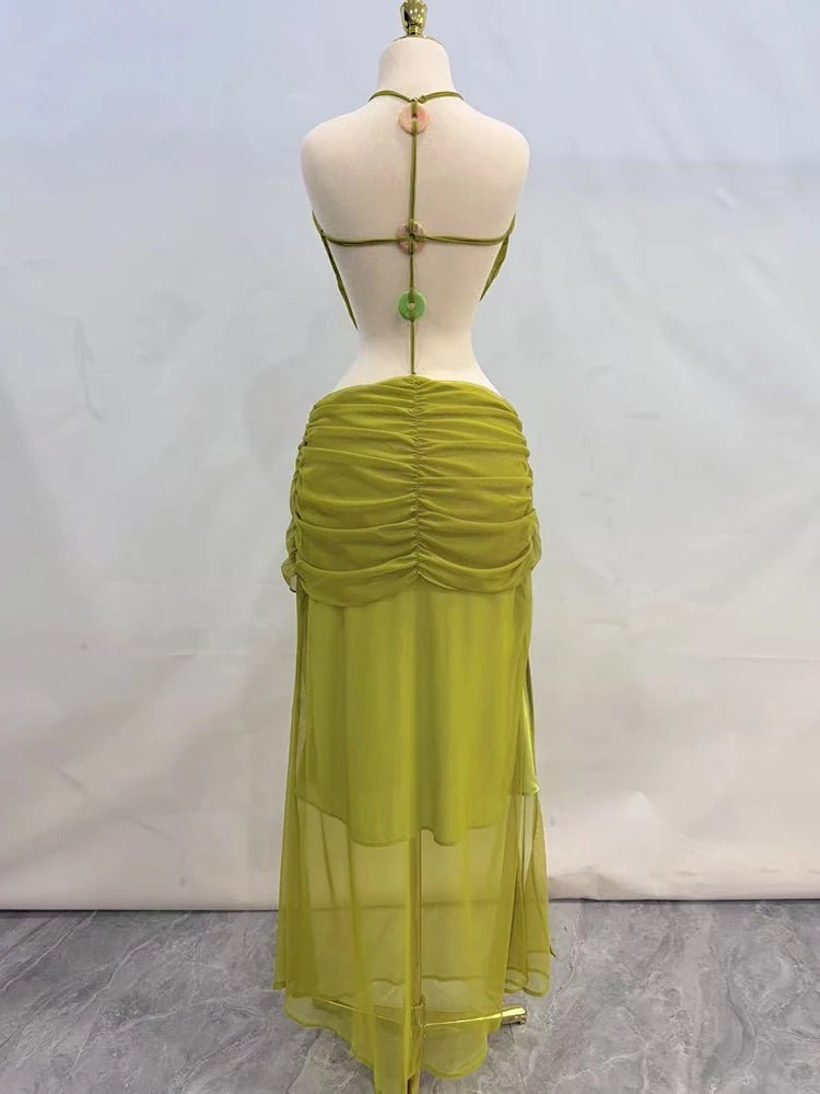 SOERA Margot Draped Backless Maxi Dress - Dress - SOERA-453187-AVO-S-05411 S