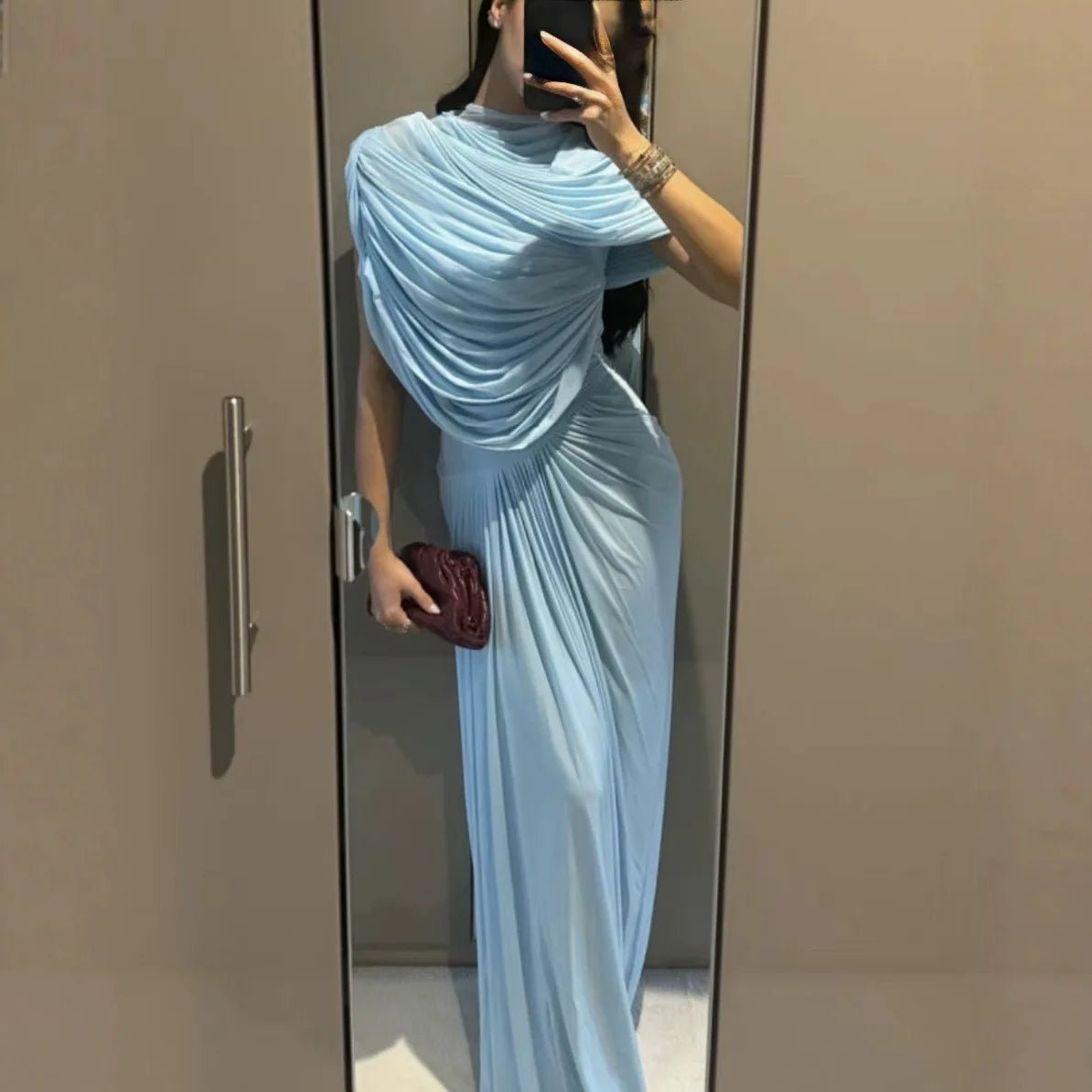SOERA Bianca Elegant Mesh Bodycon Maxi Dress - Dresses -  XS